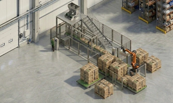 Ensaque e paletização