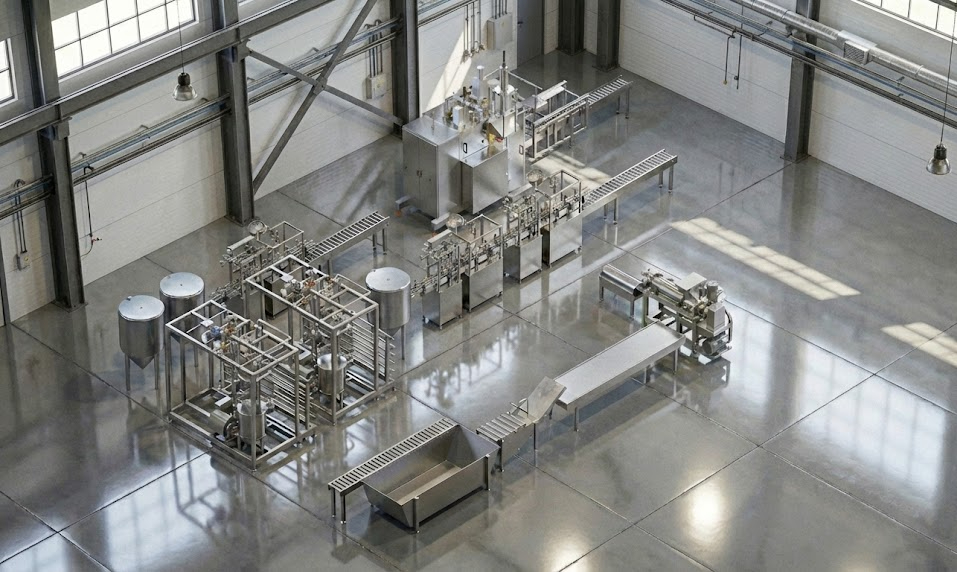 Produção de suco e geléia